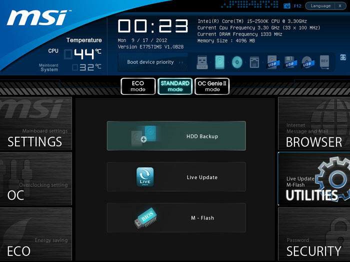 MSI Z77A-GD80 утилиты 1