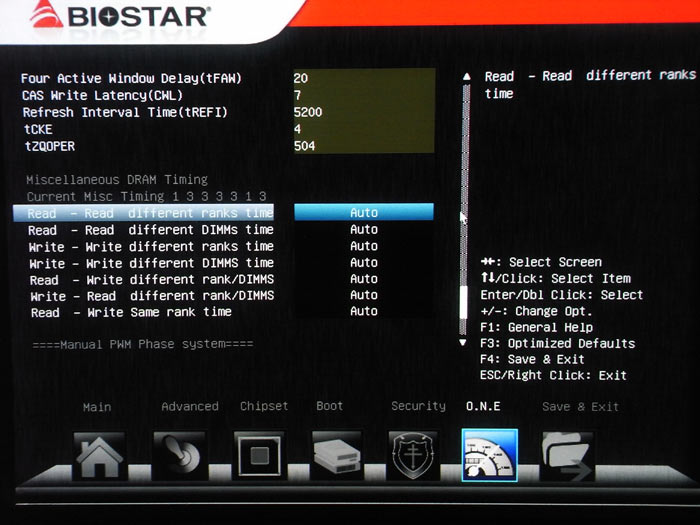 Biostar Hi-Fi Z77X настройки памяти 2