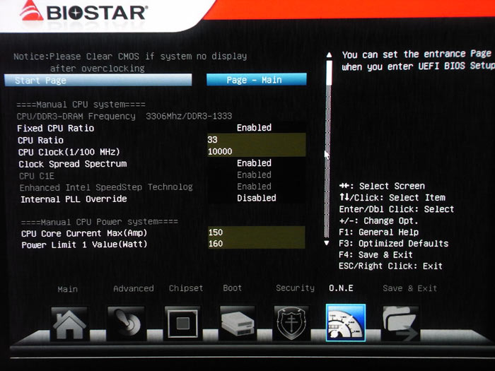 Biostar Hi-Fi Z77X настройки разгона 1