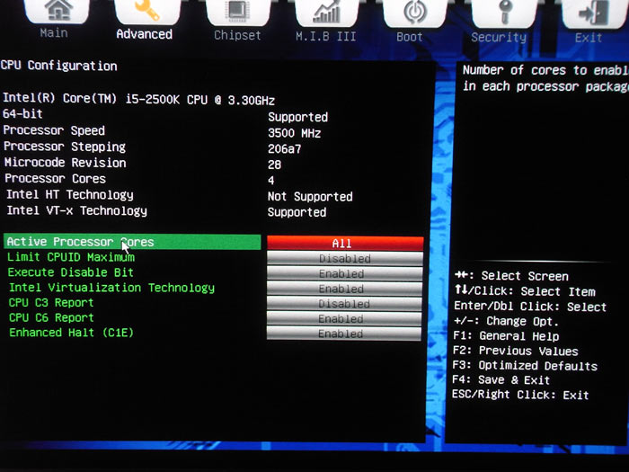 ECS Z77H2-A4 CPU