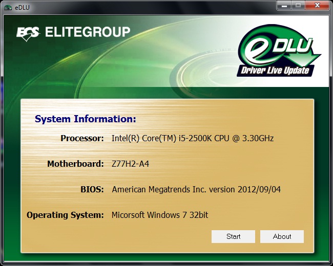 ECS Z77H2-A4 eDLU