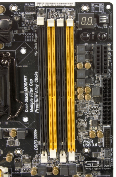  Слоты памяти &mdash; обзор материнской платы ASRock Z77 OC Formula 