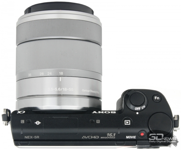  Sony NEX-5R &mdash; вид сверху 