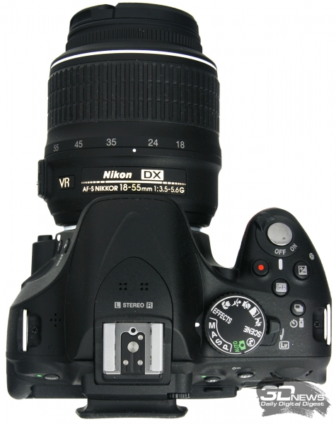  Nikon D5200 &mdash; вид сверху 