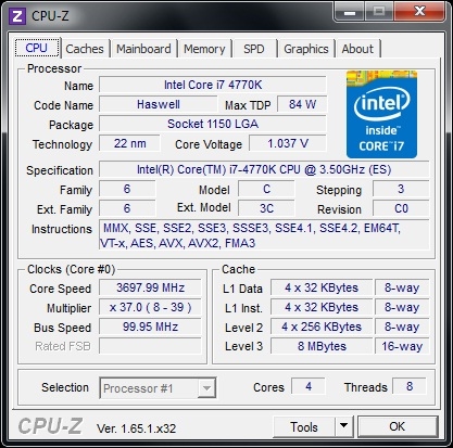 ASUS Z87 Deluxe штатная частота