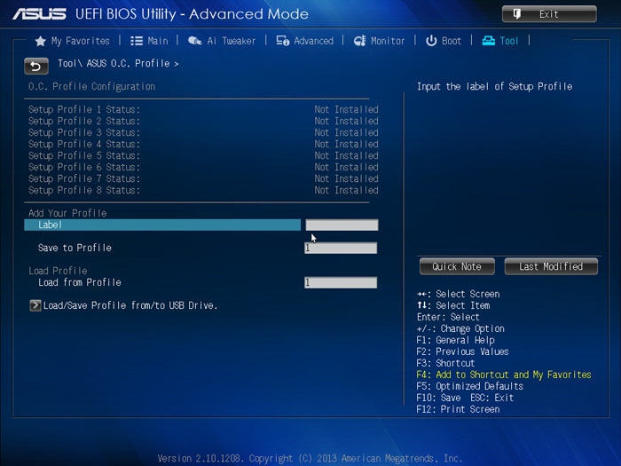 ASUS Z87 Deluxe OC Profile