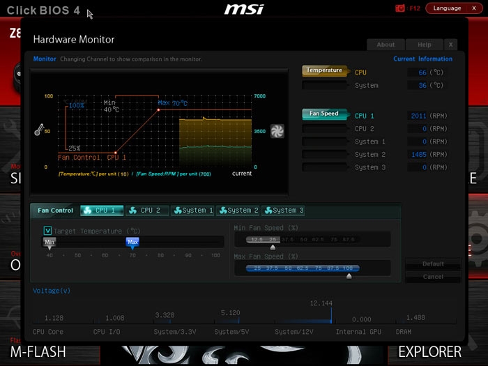 MSI Z87-GD65 системный мониторинг 1