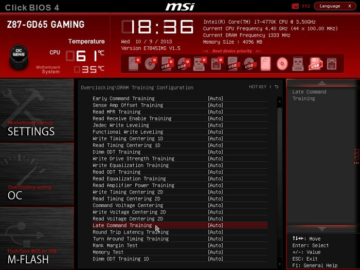 MSI Z87-GD65 настройки памяти 3