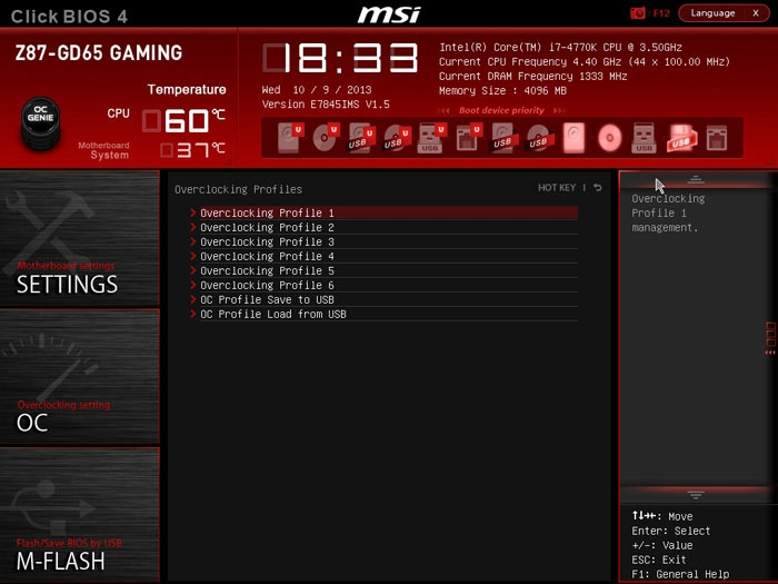 MSI Z87-GD65 Profile