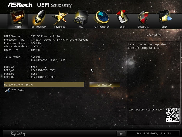 ASRock Z87 OC Formula BIOS