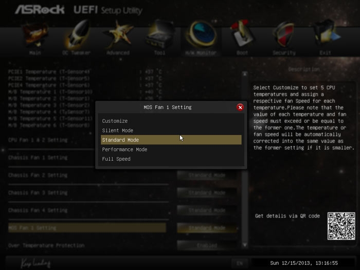ASRock Z87 OC Formula системный мониторинг 5