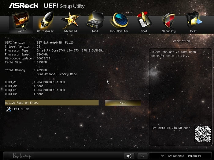 ASRock Z87 Extreme4/TB4 BIOS