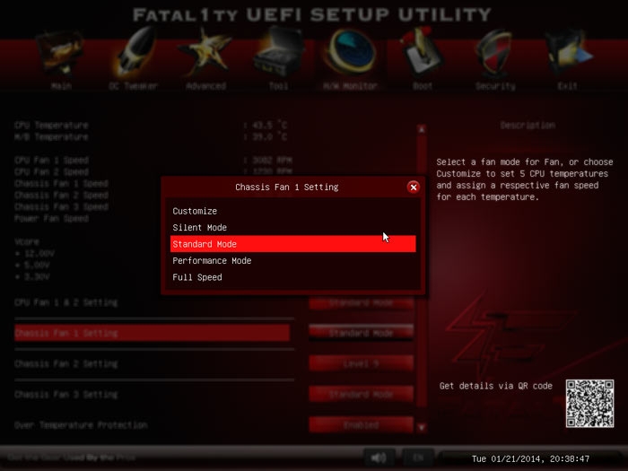 ASRock FM2A88X+ Killer системный мониторинг 2