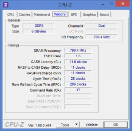  Dell Inspiron 7537: memory information 
