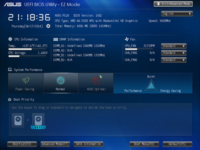 ASUS A88X-PLUS BIOS