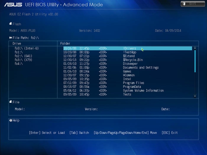 ASUS A88X-PLUS EZ Flash 2