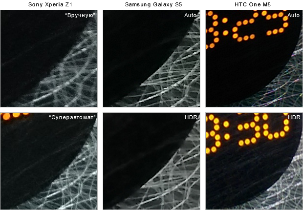 HTC One M8 vs. Sony Xperia Z1 vs. Samsung Galaxy S5 camera comparison: test picture 4, 100% crop and 4 MP resize