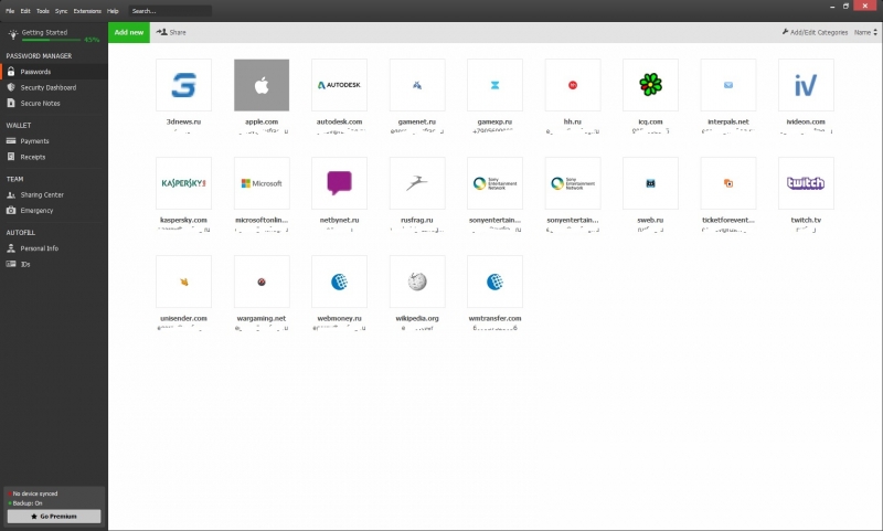  Рабочее окно Dashline 