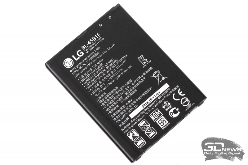  LG V10 &ndash; штатный аккумулятор 