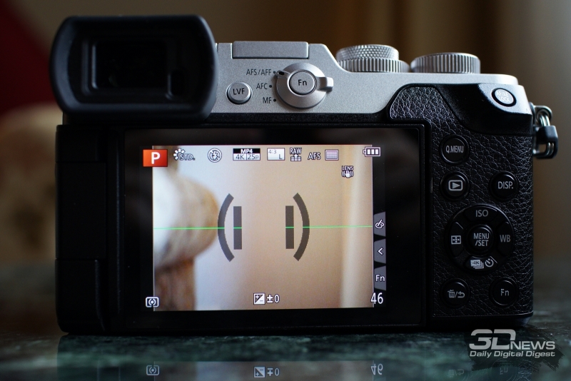  Panasonic Lumix GX8, тыльная панель 