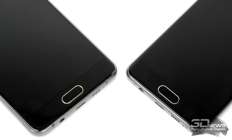  Samsung Galaxy A3 (справа) и A5 (слева) &ndash; центральные клавиши 