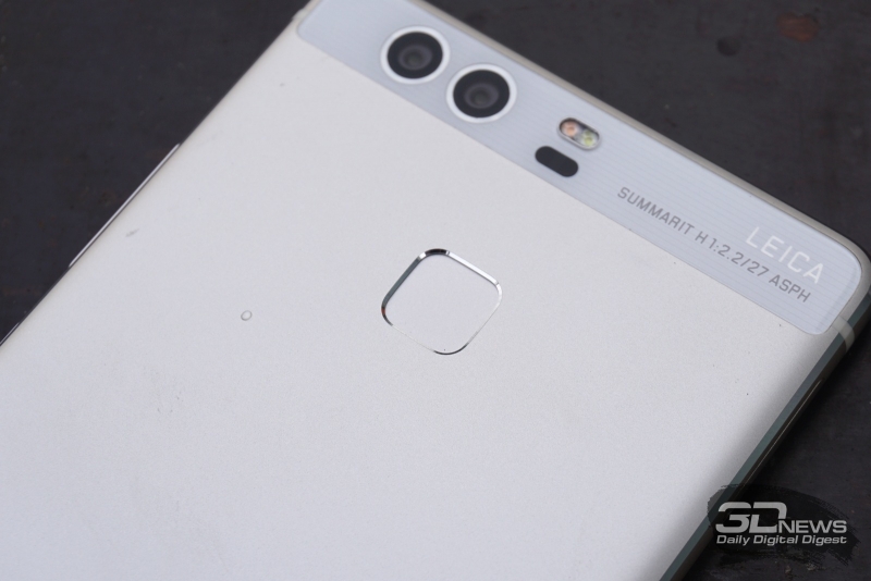  Huawei P9, сканер отпечатка пальца 