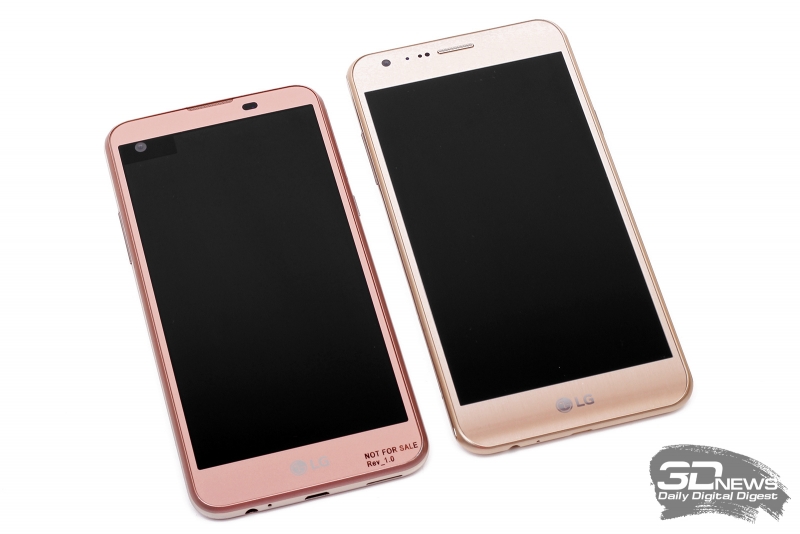  Новые смартфоны LG &ndash; X view (слева) и X cam (справа) 