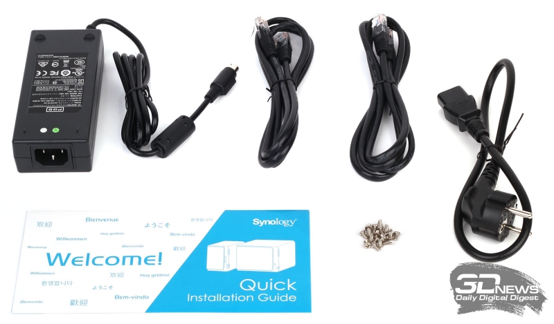  Комплект поставки Synology DS916+ 