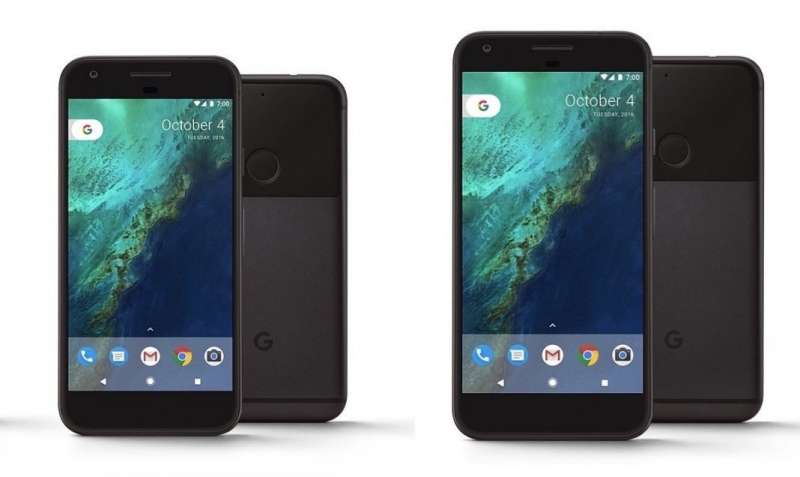  Google Pixel и Pixel XL бок о бок. Официальное фото 