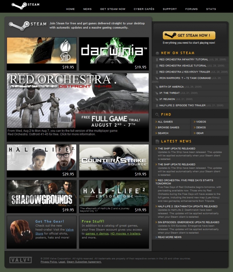  Неужели когда-то Steam выглядел так? 