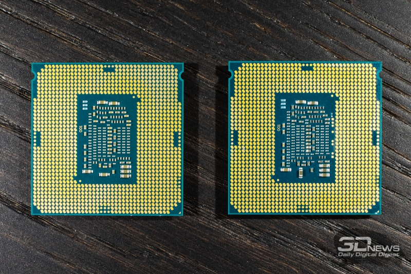  Слева &ndash; Core i7-7700K (Kaby Lake), справа &ndash; Core i7-6600K (Skylake) 
