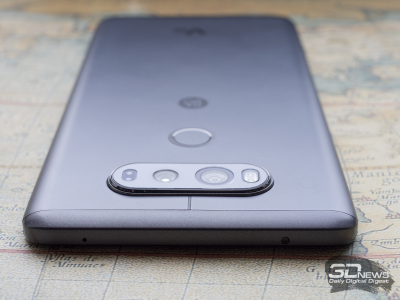  LG V20, вид сверху 