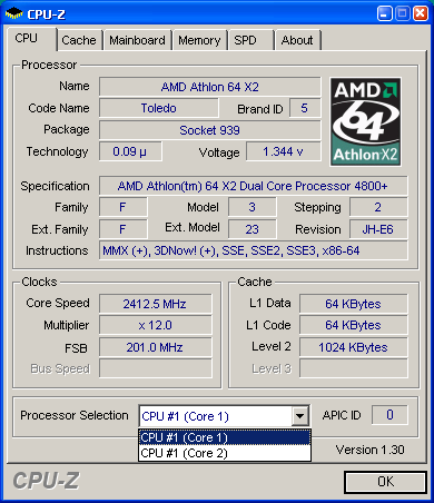  Athlon 64 X2 4800+ 