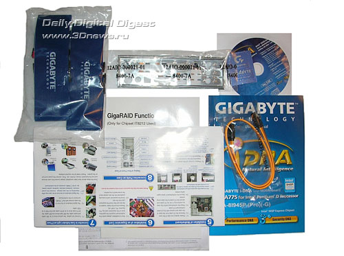  Комплектация модели Gigabyte GA-8I945P-G 