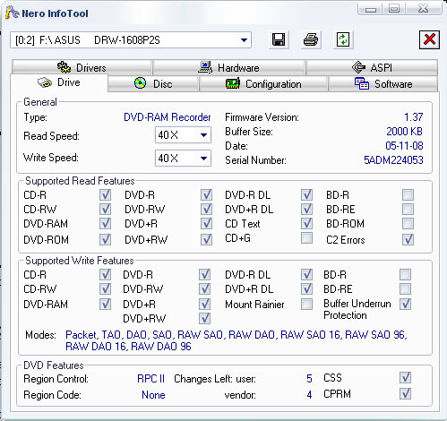  Nero InfoTool 