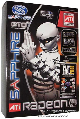  Sapphire X800GTO2 256 Мб 