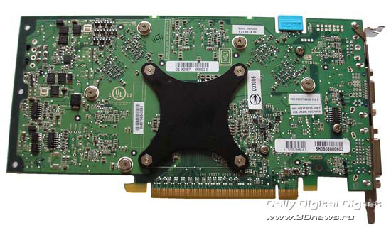  GigaByte GeForce 6800GS сзади 