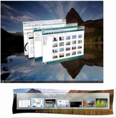 Новый Рабочий стол Windows в стиле 3D