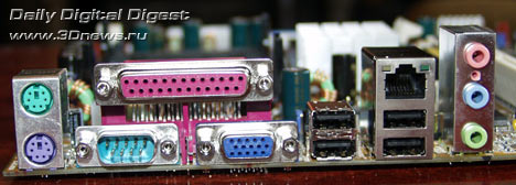 DFI NB76-EA back panel