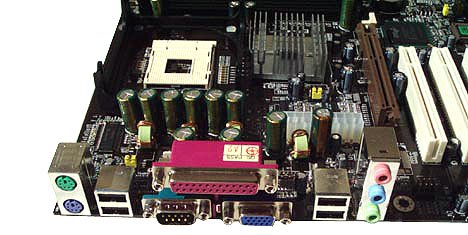 Epox 4G4A back panel