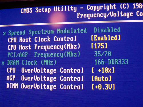 Gigabyte 7VA BIOS Overclock