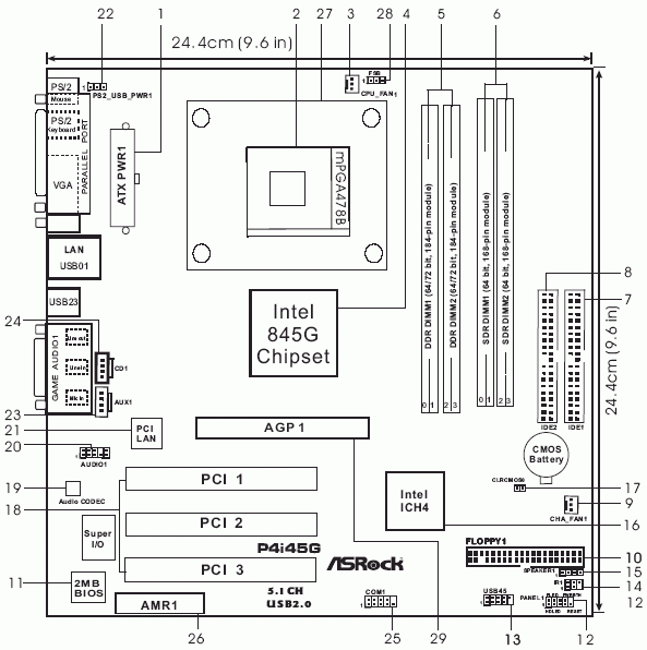 ASRock P4i45G Theme