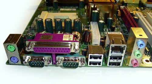 Epox 8KRA2+ Back Panel