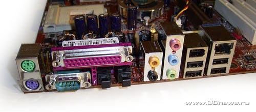 ABIT AN7 back panel
