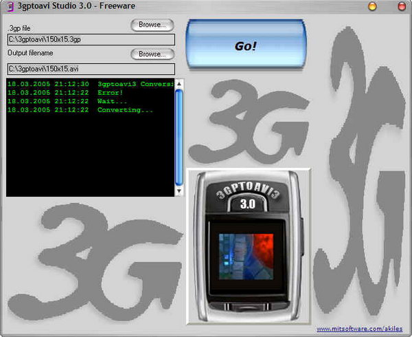 Преобразуем 3GP