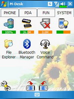 M-Desk, вкладка SYSTEM